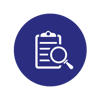 Audit-ready evidence dark blue