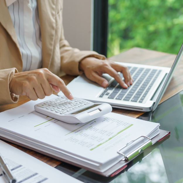 Compliance officer reviewing funding evidence
