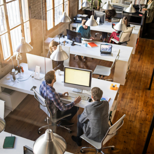 Training provider colleagues collaborating on one platform