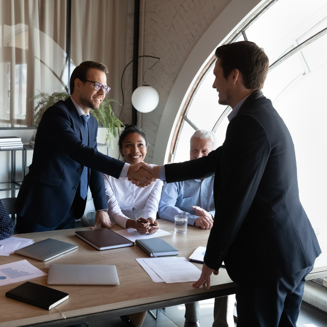 Handshake between an employer and training provider